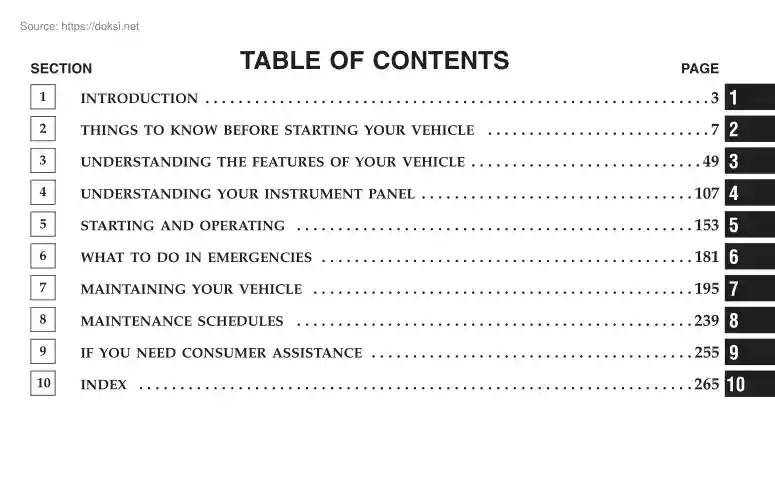 Chrysler 300M, 2004 owners manual