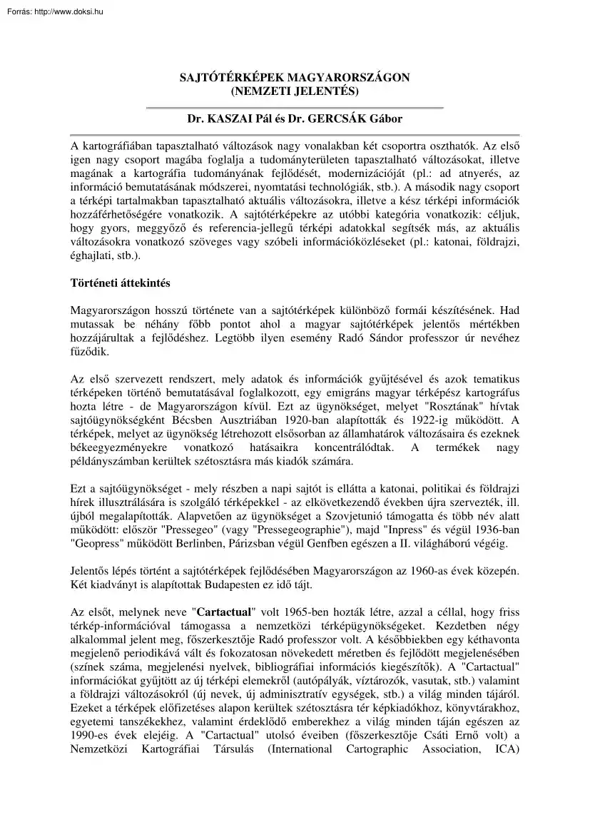 Sajtótérképek Magyarországon