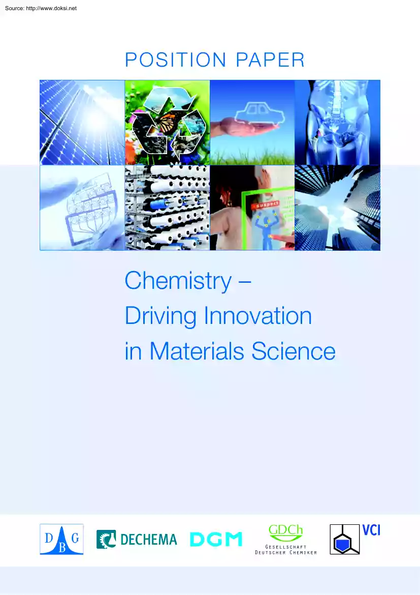 Chemistry, Driving Innovation in Materials Science