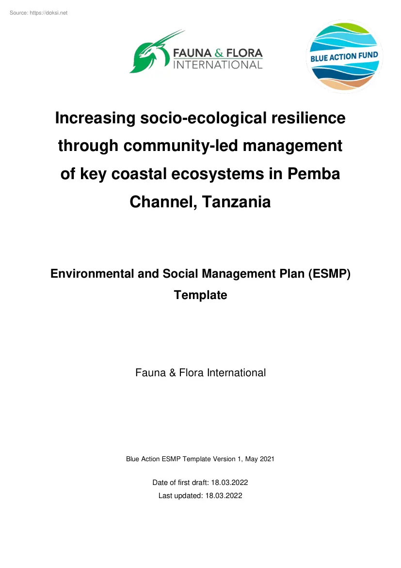 Increasing socio-ecological resilience through community-led management of key coastal ecosystems