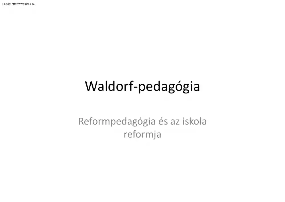 Waldorf-pedagógia
