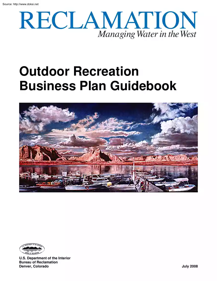 Outdoor Recreation Business Plan Guidebook