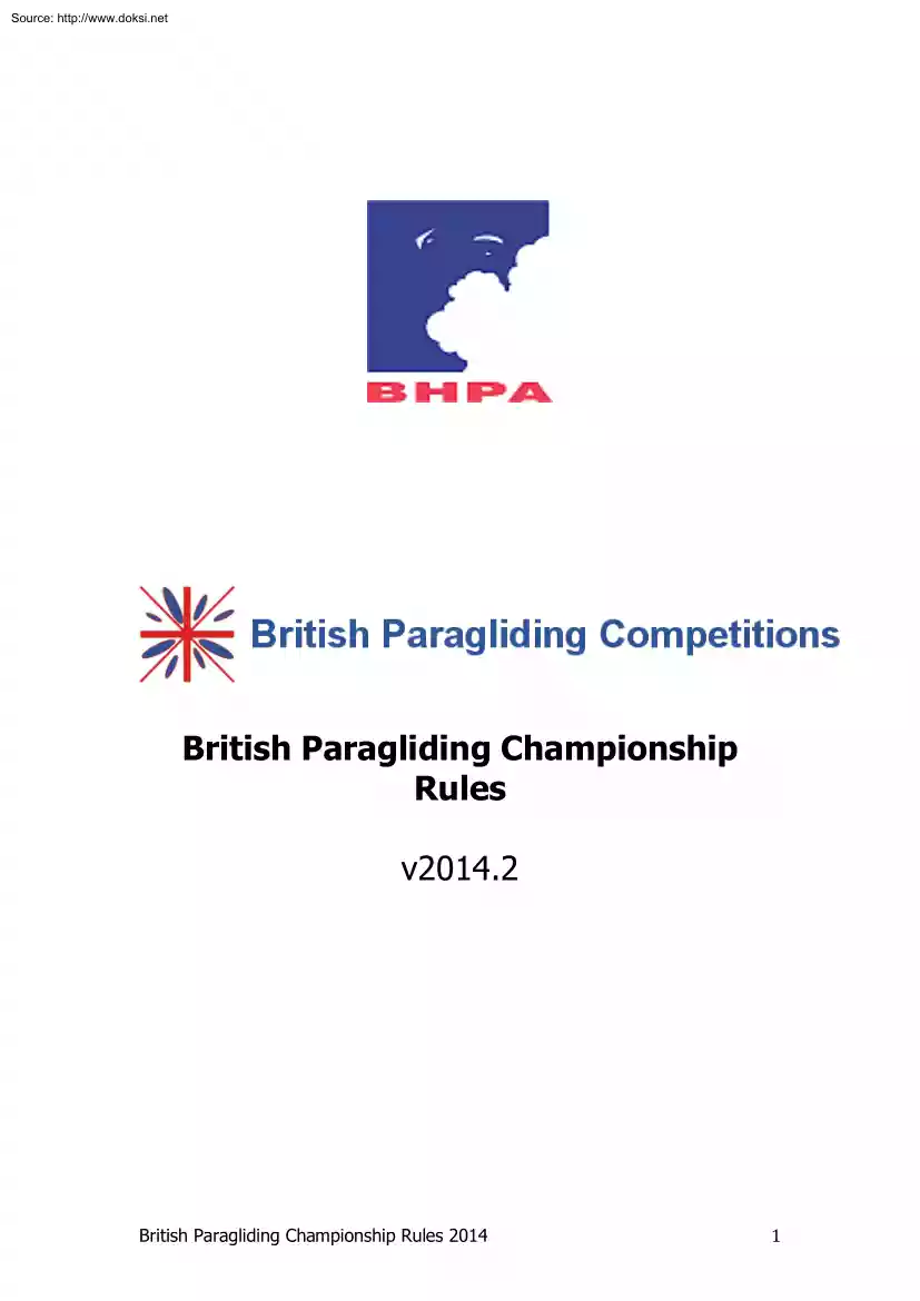 British Paragliding Competitions