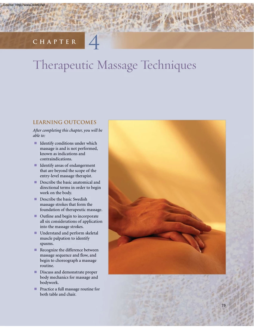 Therapeutic Massage Techniques