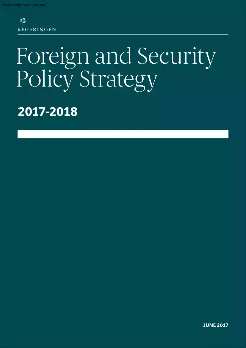 Foreign and Security Policy Strategy 2017-2018