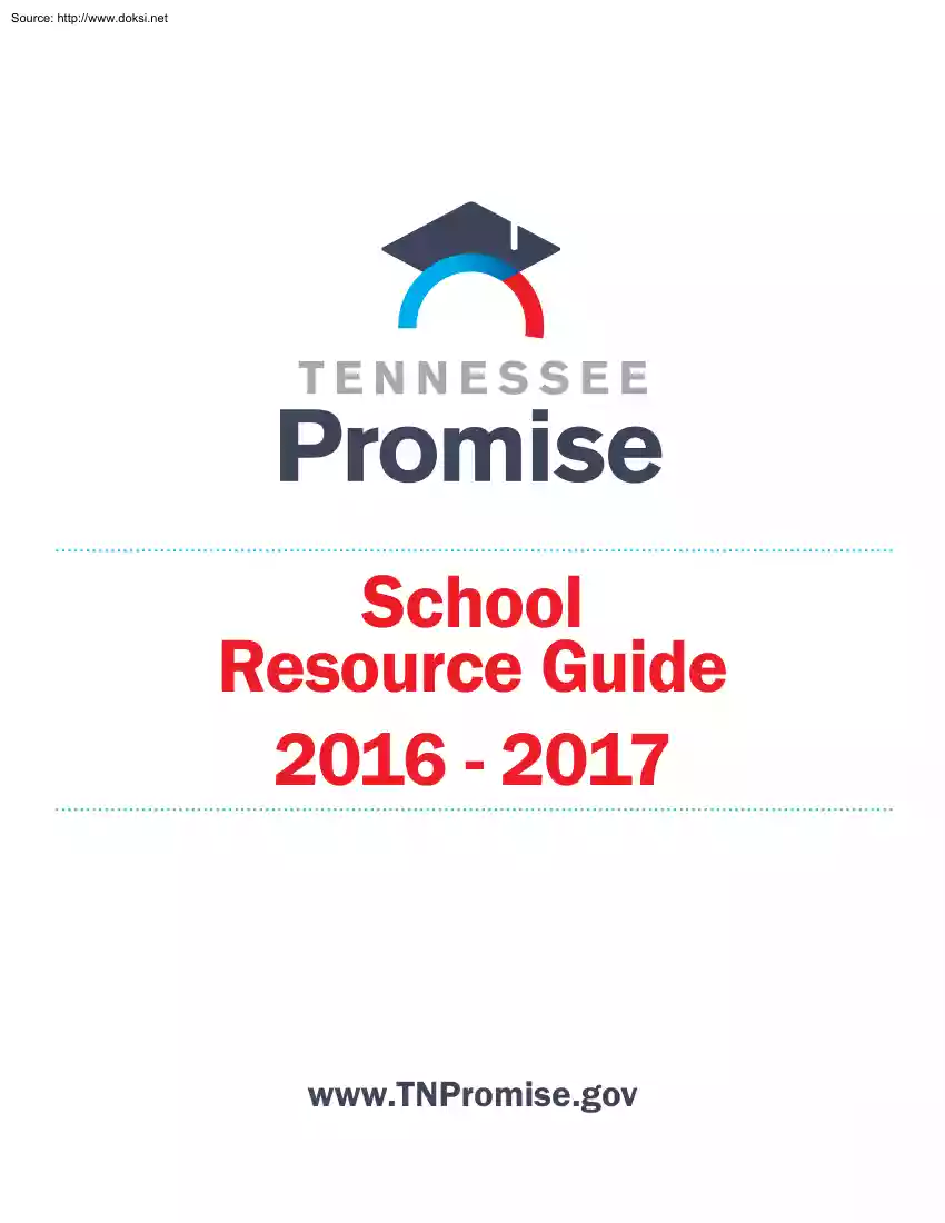 School Resource Guide, Tennessee Promise
