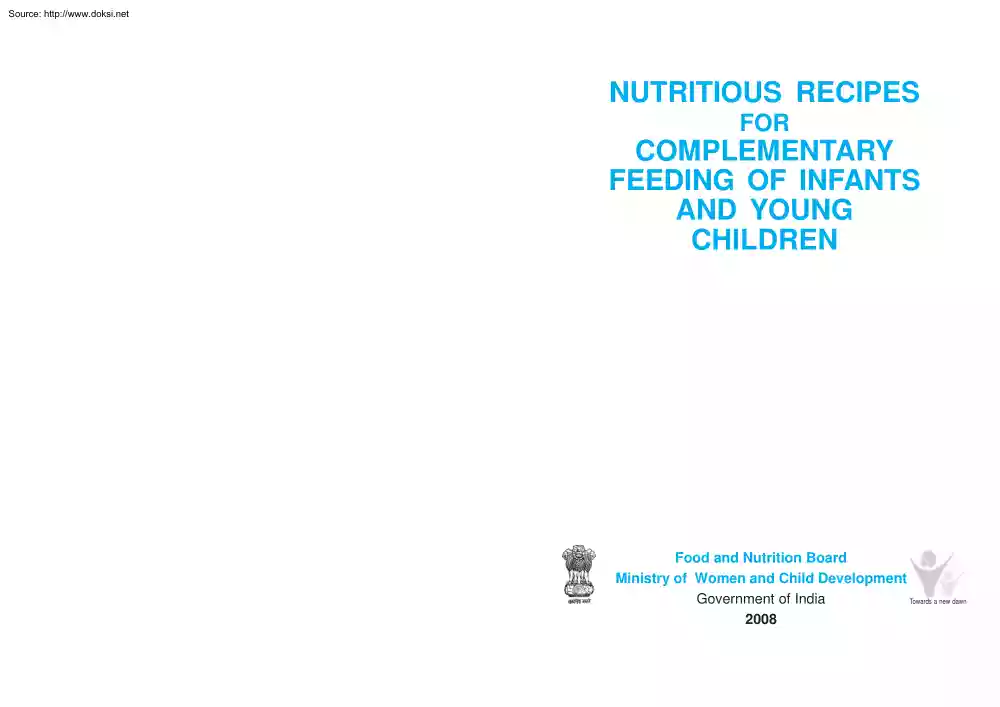 Nutritious Recipes for Complementary Feeding of Infants and Young Children