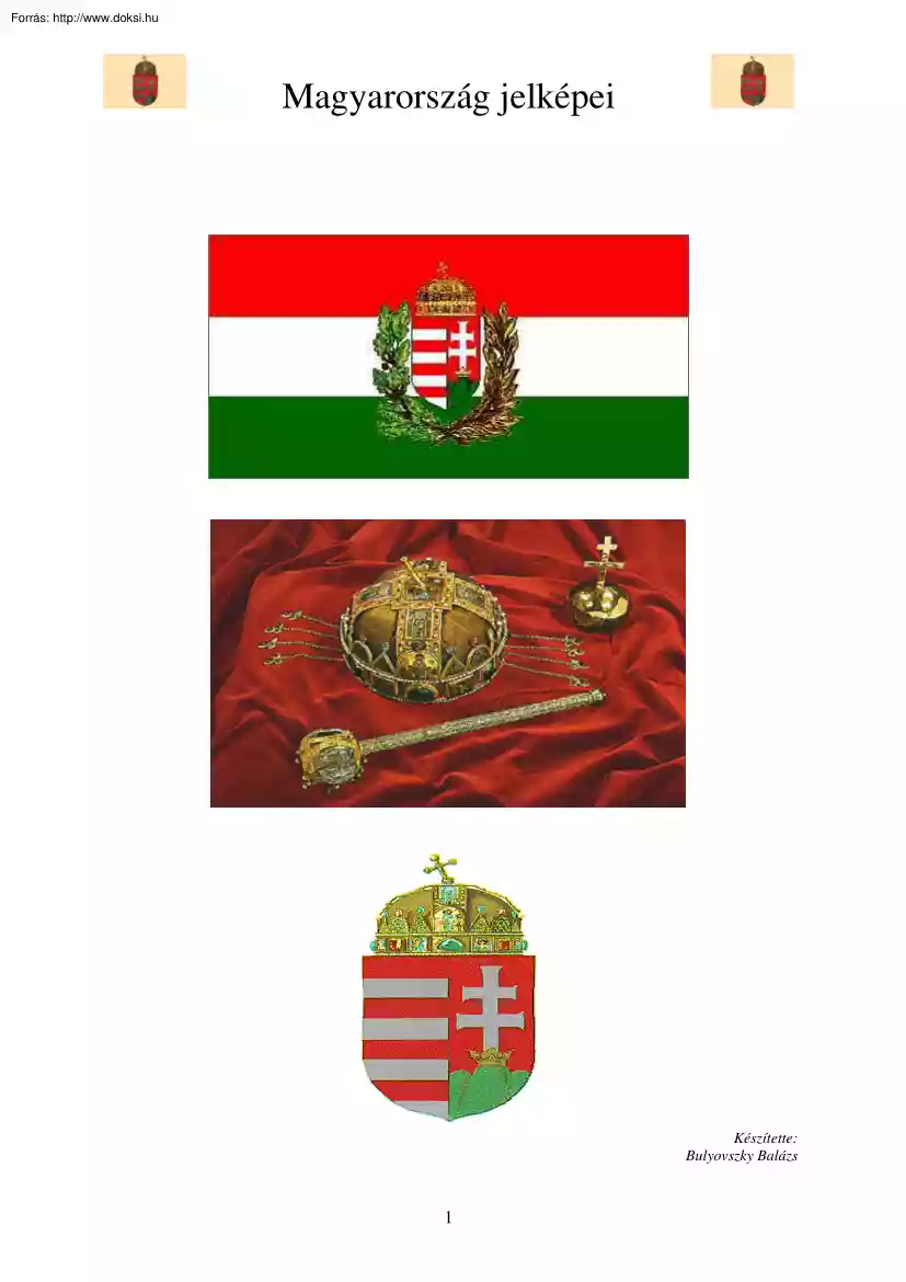 Bulyovszky Balázs - Magyarország jelképei