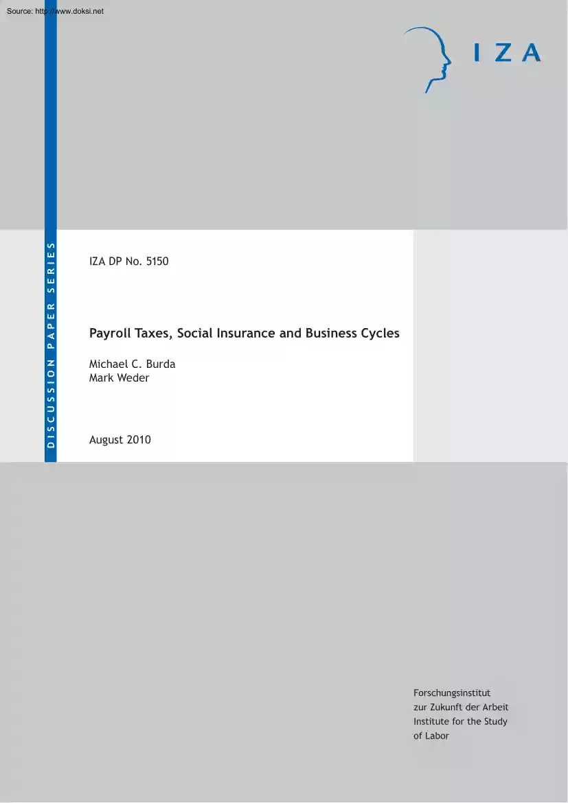 Michael-Mark - Payroll Taxes, Social Insurance and Business Cycles