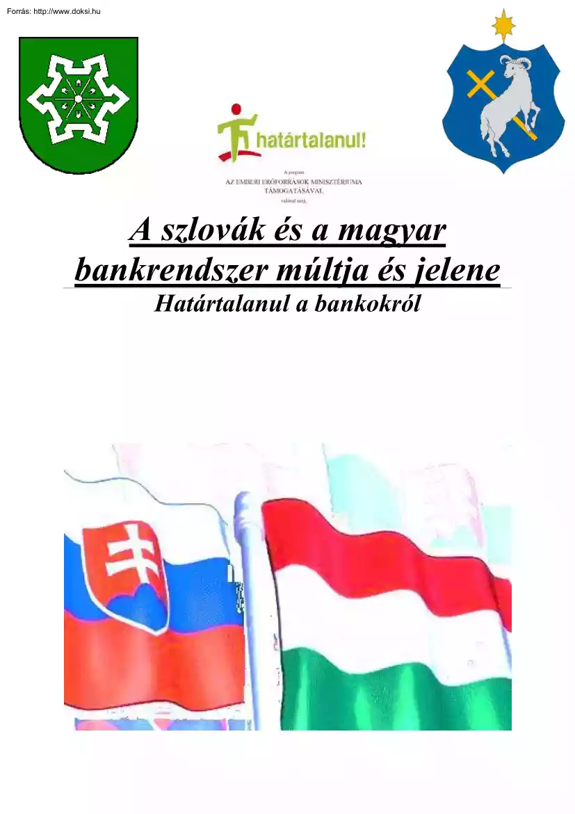 A szlovák és a magyar bankrendszer múltja és jelene