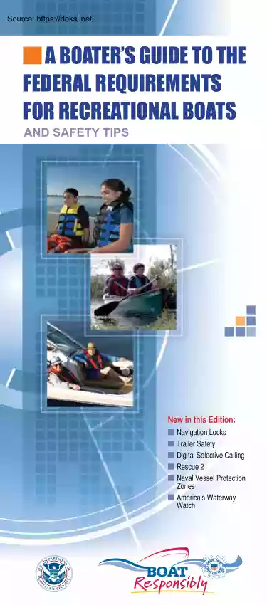 A Boaters Guide to the Federal Requirements for Recreational Boats and Safety Tips