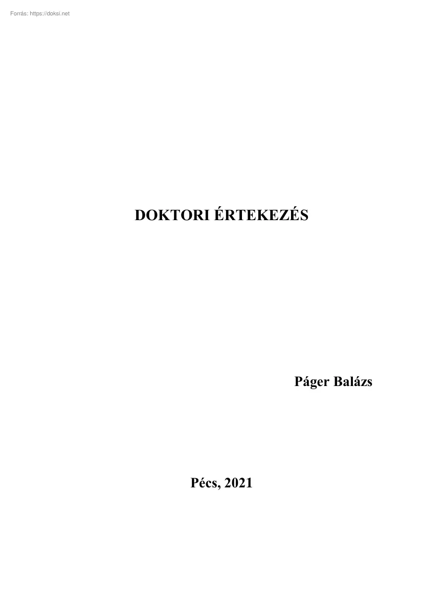 Páger Balázs - A vállalkozói aktivitás és az ökoszisztéma szerepe a gazdasági