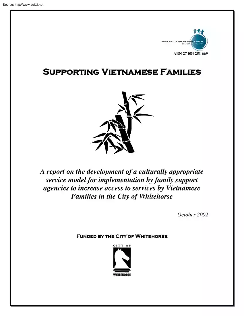 Supporting Vietnamese Families, Report