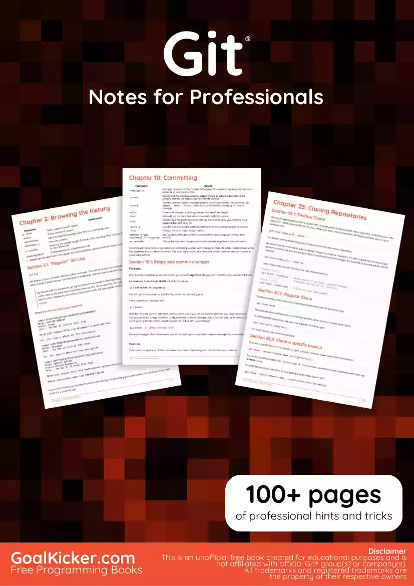GIT notes for professionals
