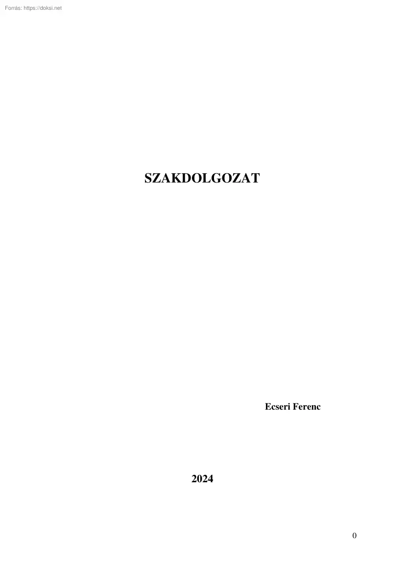 Ecseri Ferenc - A kereskedelmi pálinkafőzdék szakember-ellátottsága