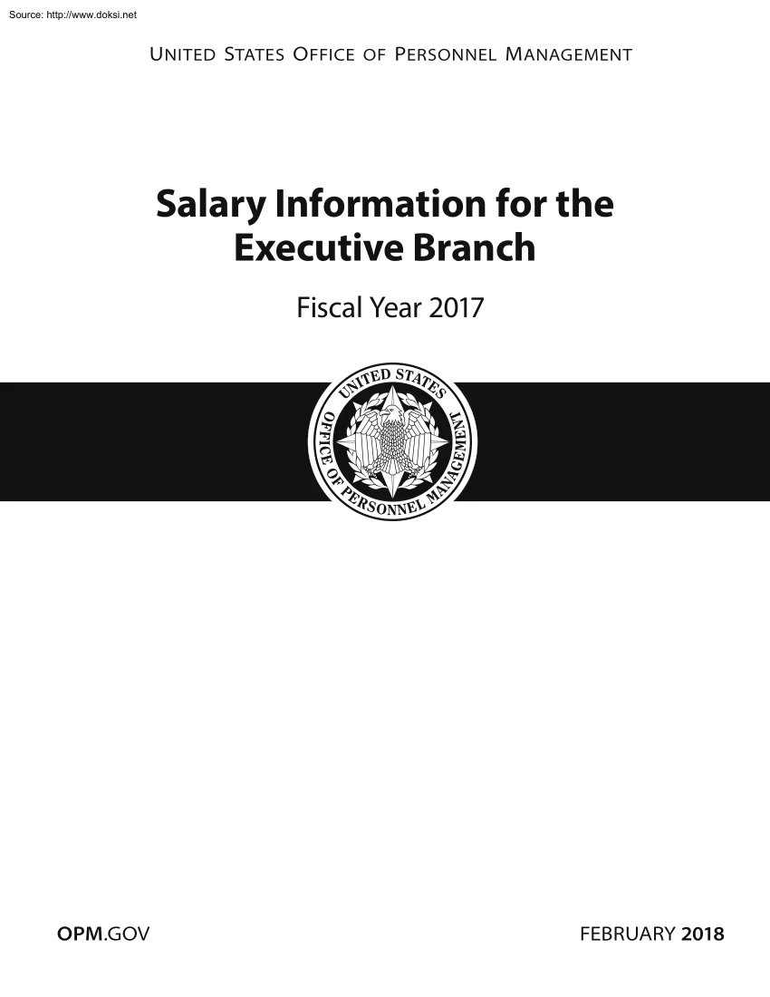 Salary Information for the Executive Branch