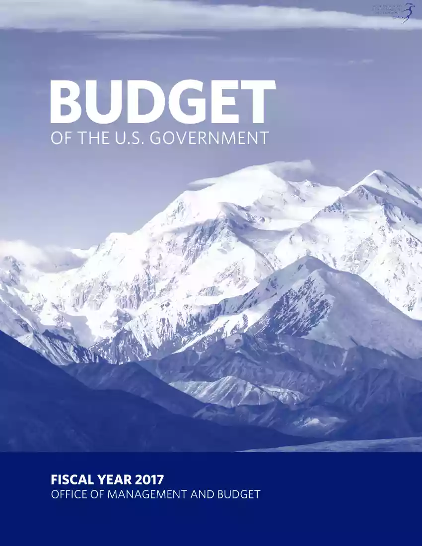 Budget of the U.S. Government, Fiscal Year 2017
