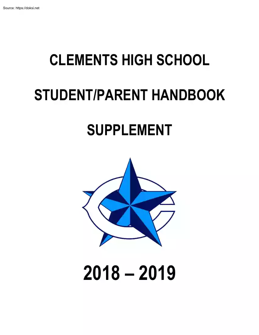 Clements High School, Student Parent Handbook