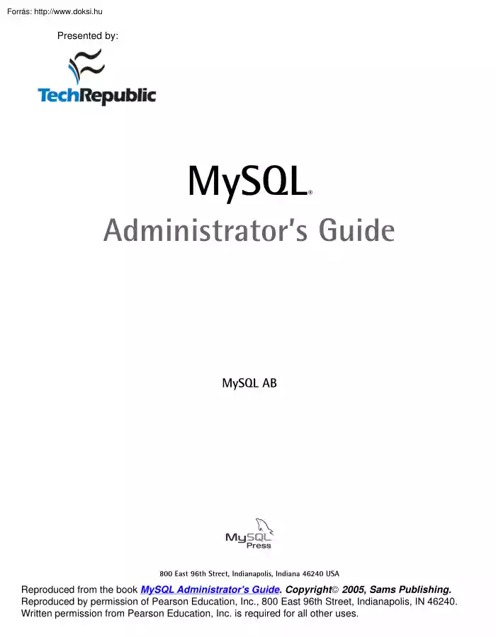 MySQL Administrators Guide, optimization