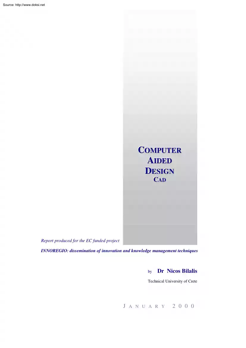 Dr. Nicos Blilalis - Computer Aided Design, CAD