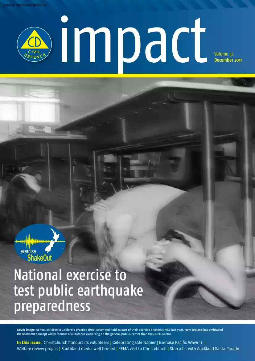 National Exercise to Test Public Earthquake Preparedness