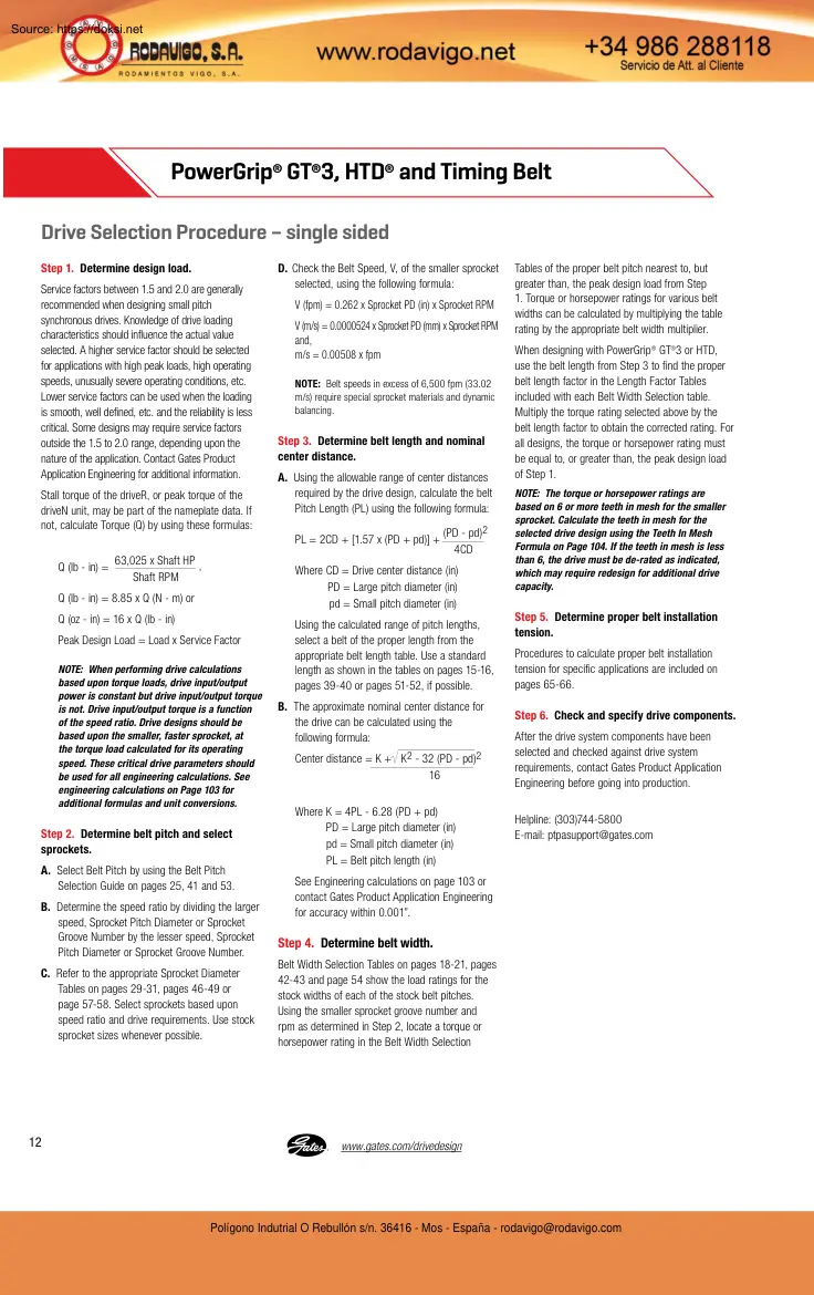 PowerGrip GT3, HTD and Timing Belt