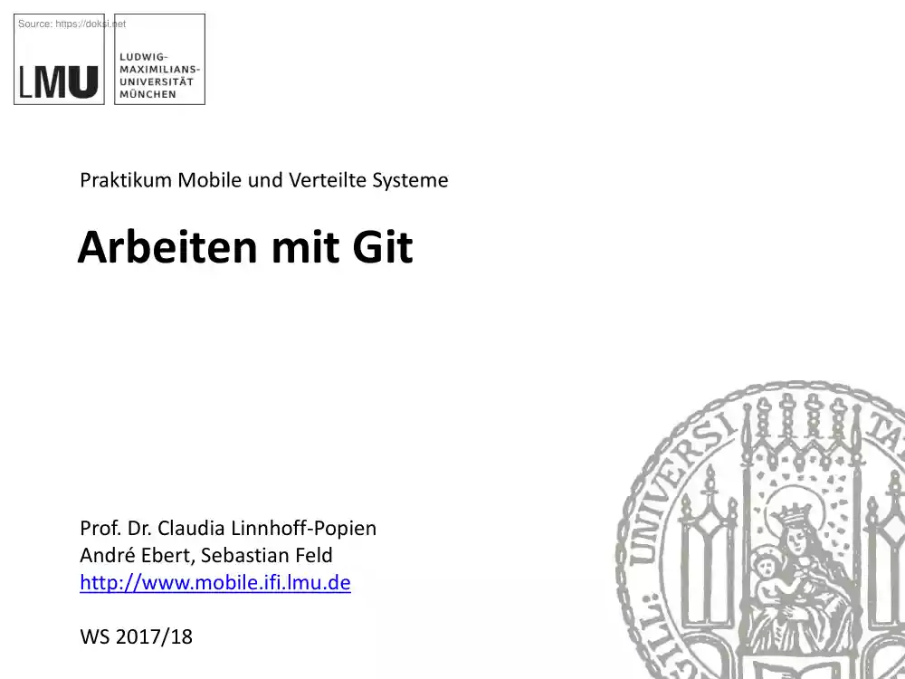 Arbeiten mit Git