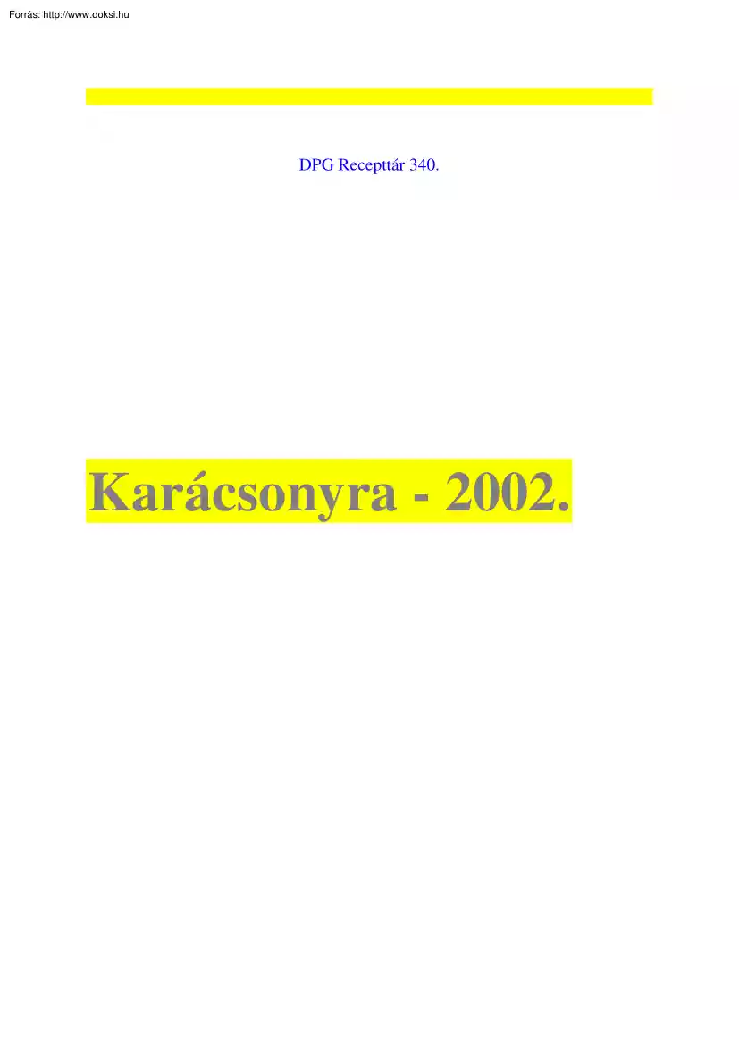 Karácsonyra receptek