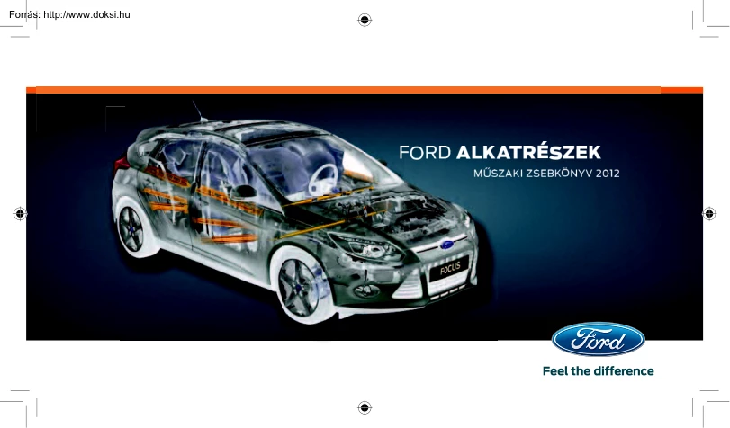 Ford alkatrészek, műszaki zsebkönyv, 2012