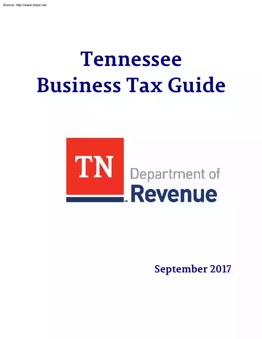 Tennessee Business Tax Guide