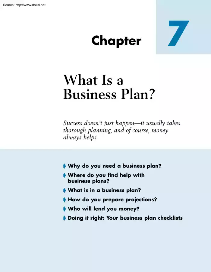 What Is a Business Plan