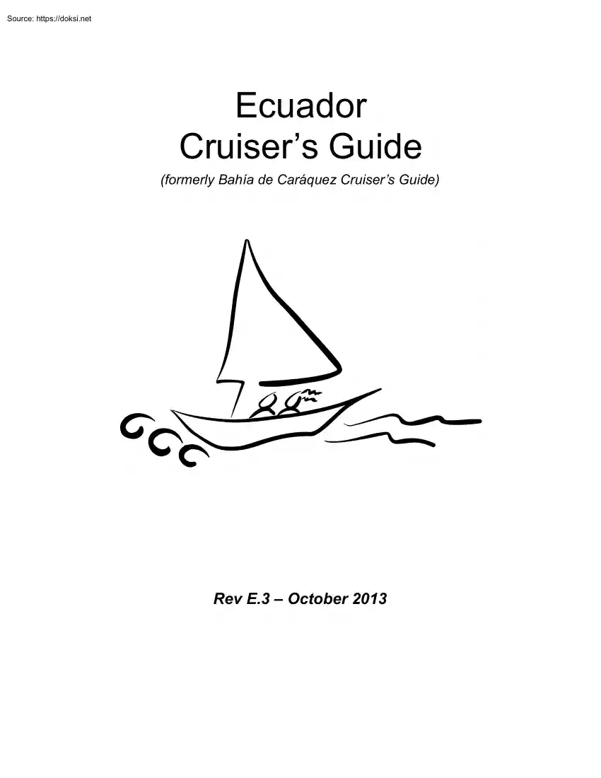 Ecuador Cruisers Guide