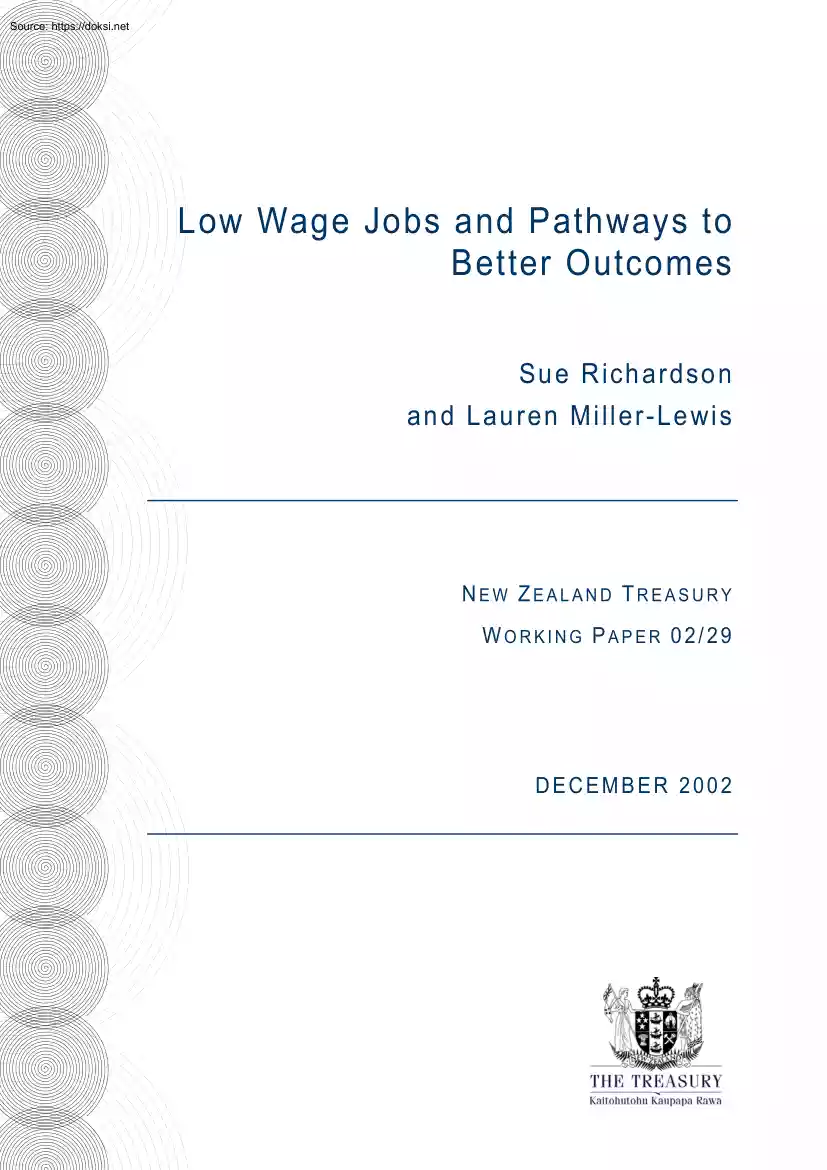 Sue-Lauren - Low Wage Jobs and Pathways to Better Outcomes