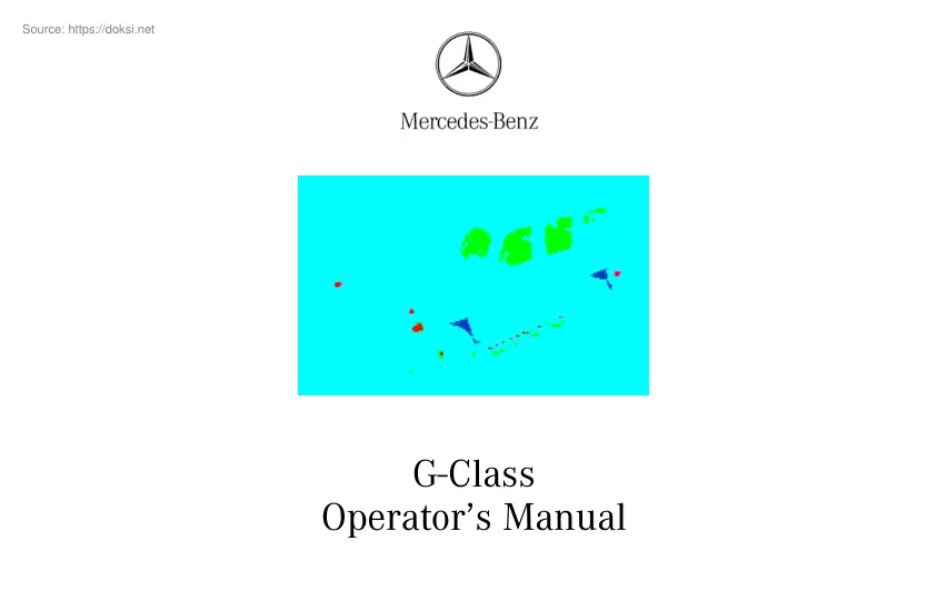 Mercedes-Benz G-Class, 2002 Operators Manual