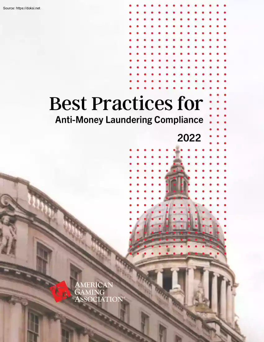 Best Practices for Antimoney Laundering Compliance
