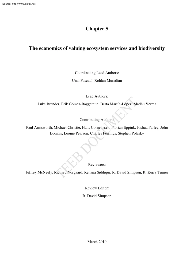 Unai-Roldan - The economics of Valuing Ecosystem Services and Biodiversity