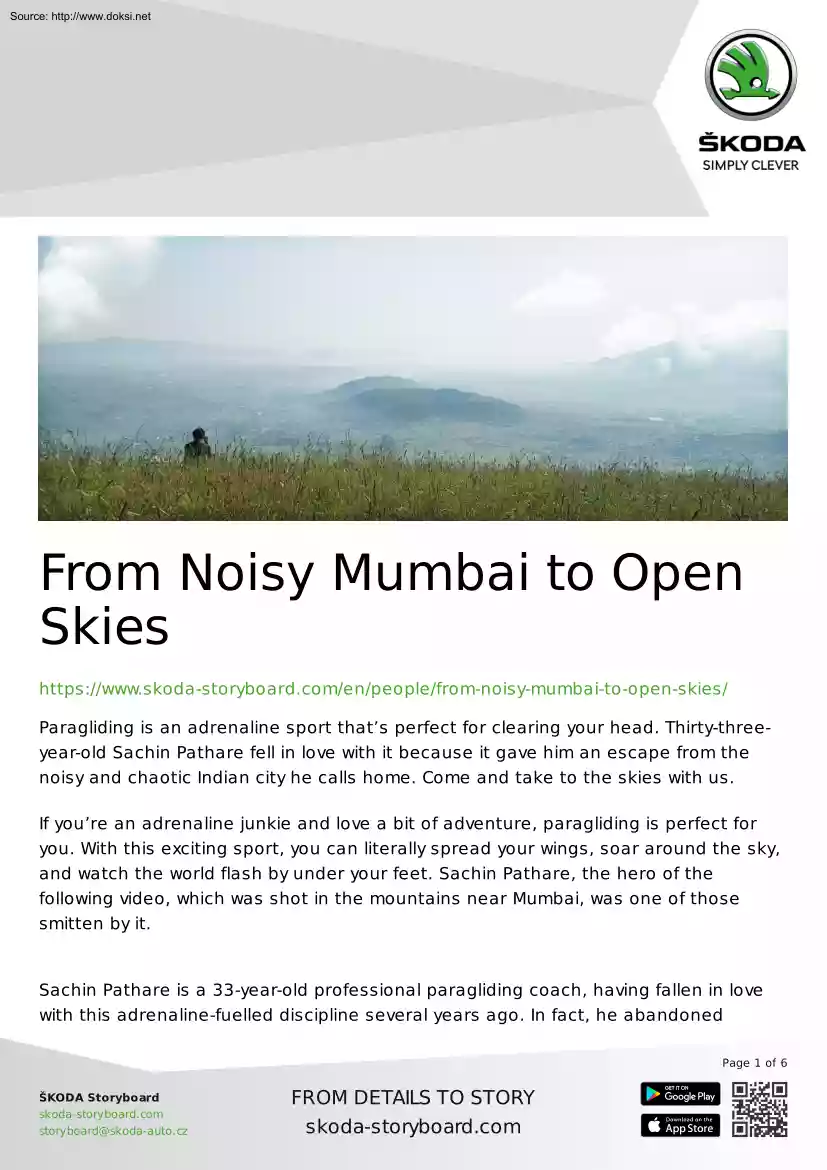 From Noisy Mumbai to Open Skies