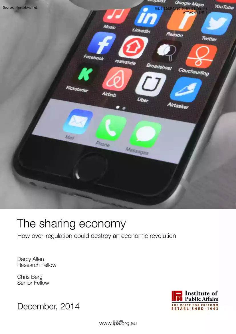 Allen-Berg - The Sharing Economy
