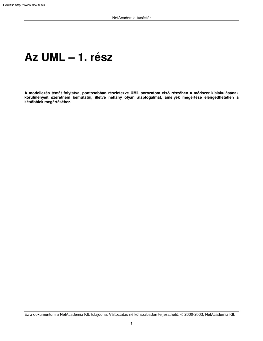 Molnár Ágnes - UML