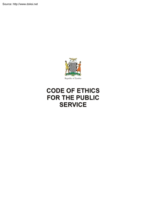 Code of Ethics for the Public Service
