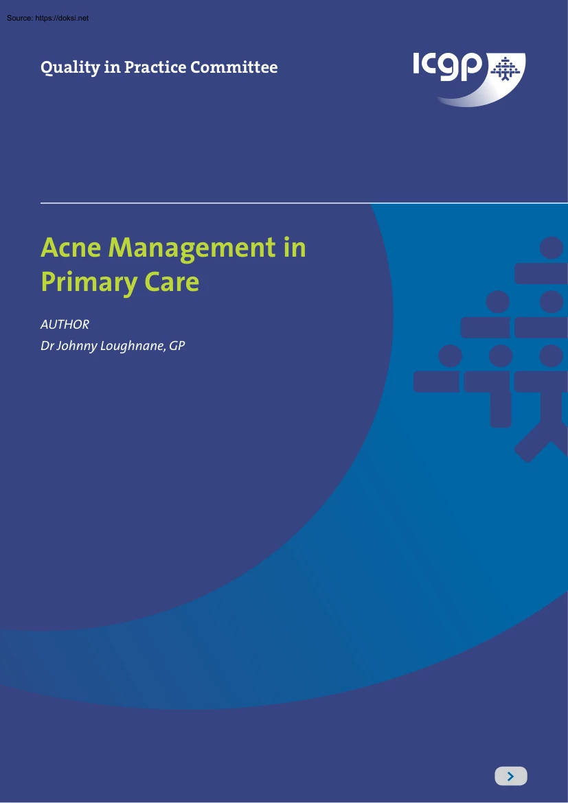 Dr Johnny Loughnane - Acne Management in Primary Care