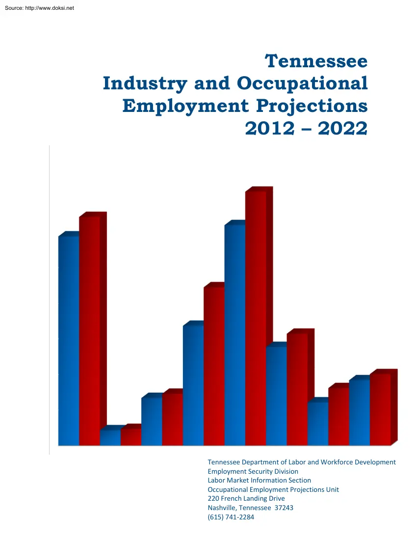 Tennessee Industry and Occupational Employment Projections 2012 to 2022
