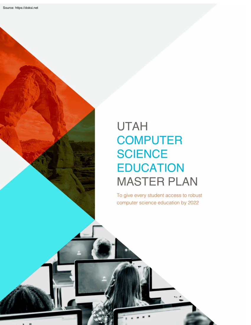 Utah Computer Science Education Master Plan