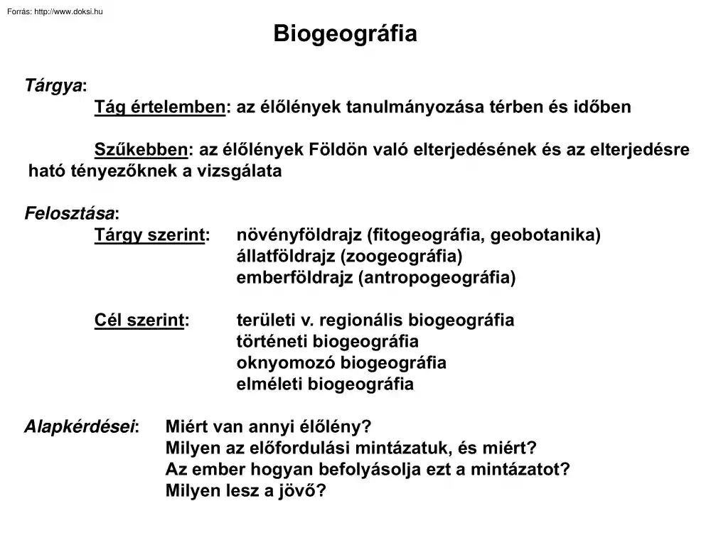 Biogeográfia