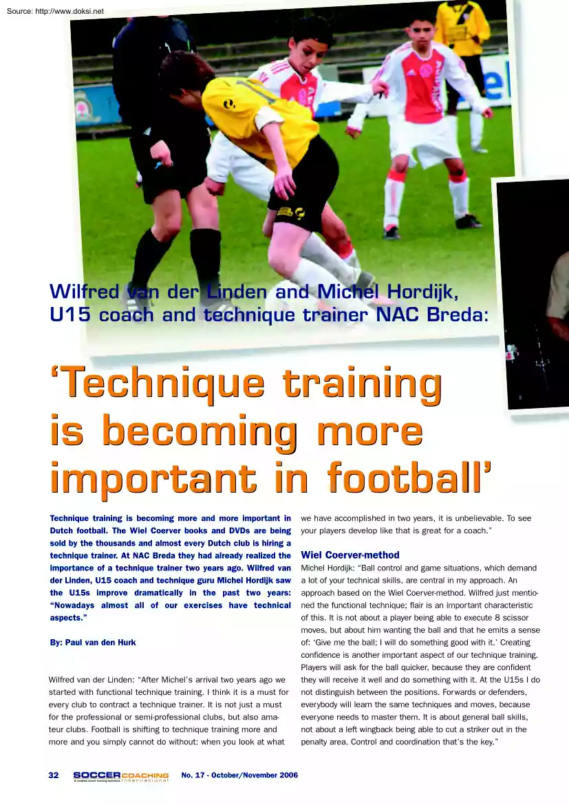 Paul van den Hurk - Technique Training is Becoming more Important in Football