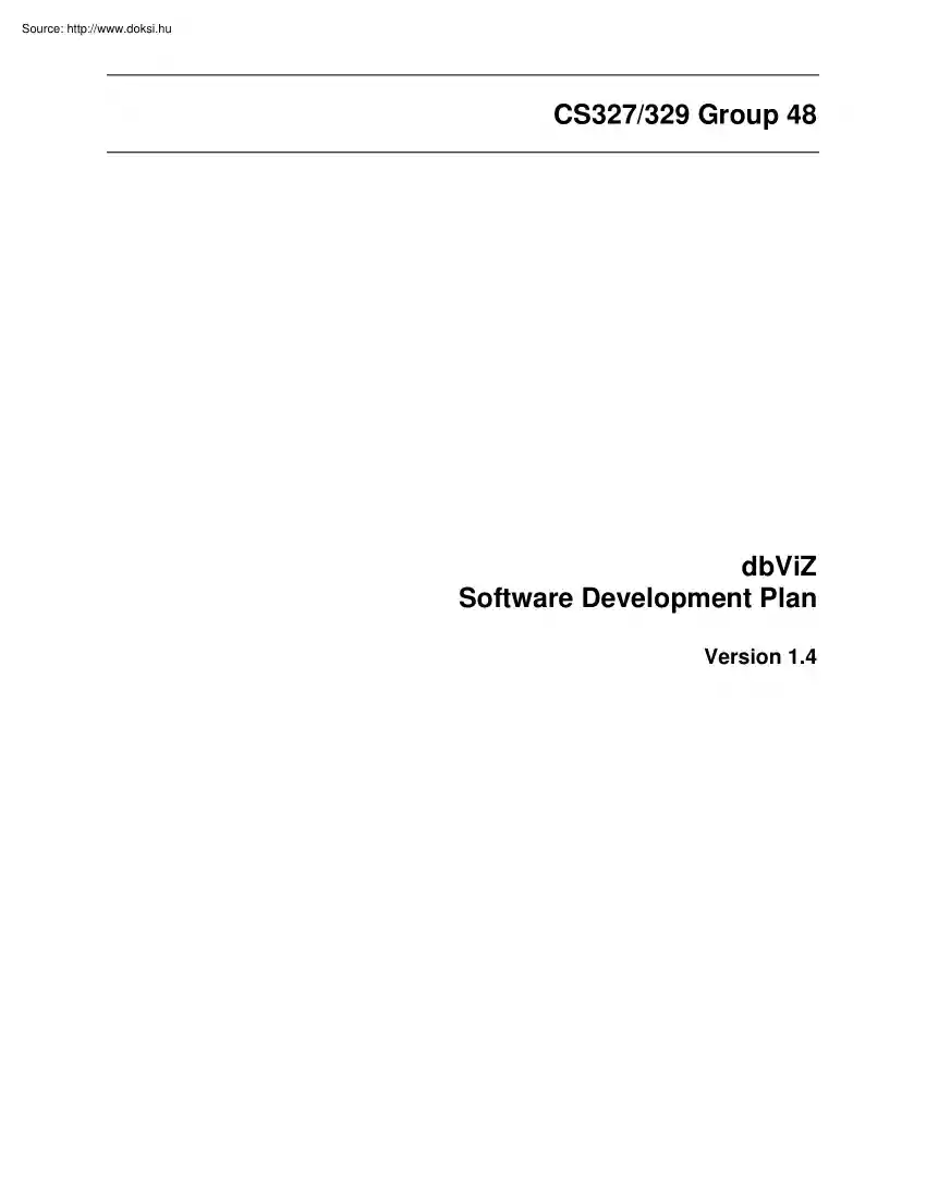 Software development plan