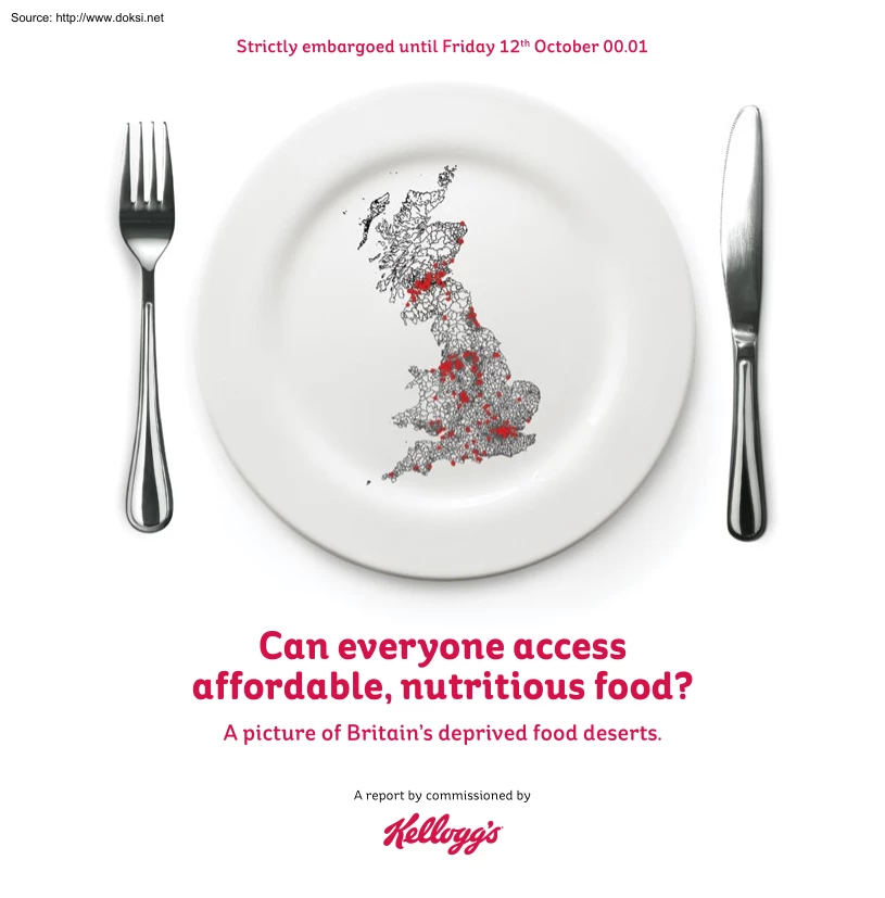 Can Everyone Access Affordable Nutritious Dood, A Picture of Britains Deprived Food Deserts