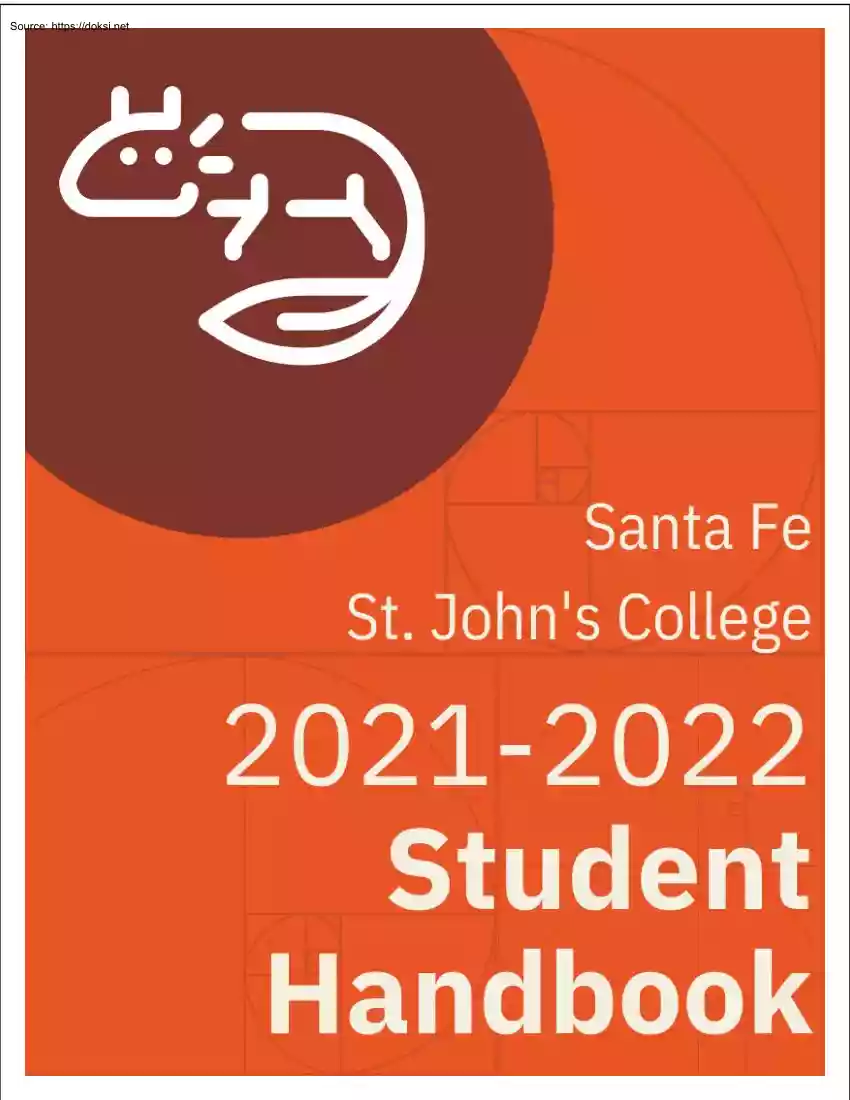 Santa Fe St. Johns College, Student Handbook