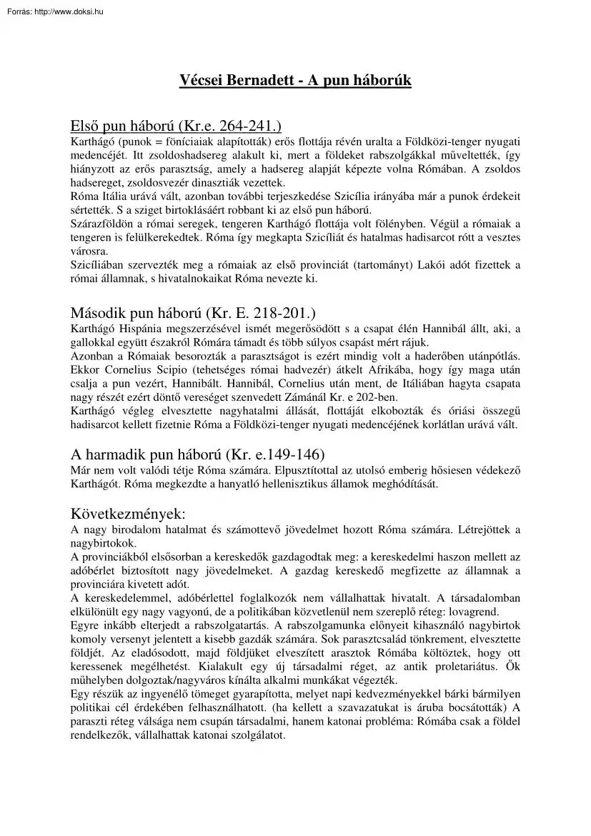 Vécsei Bernadett - A pun háborúk