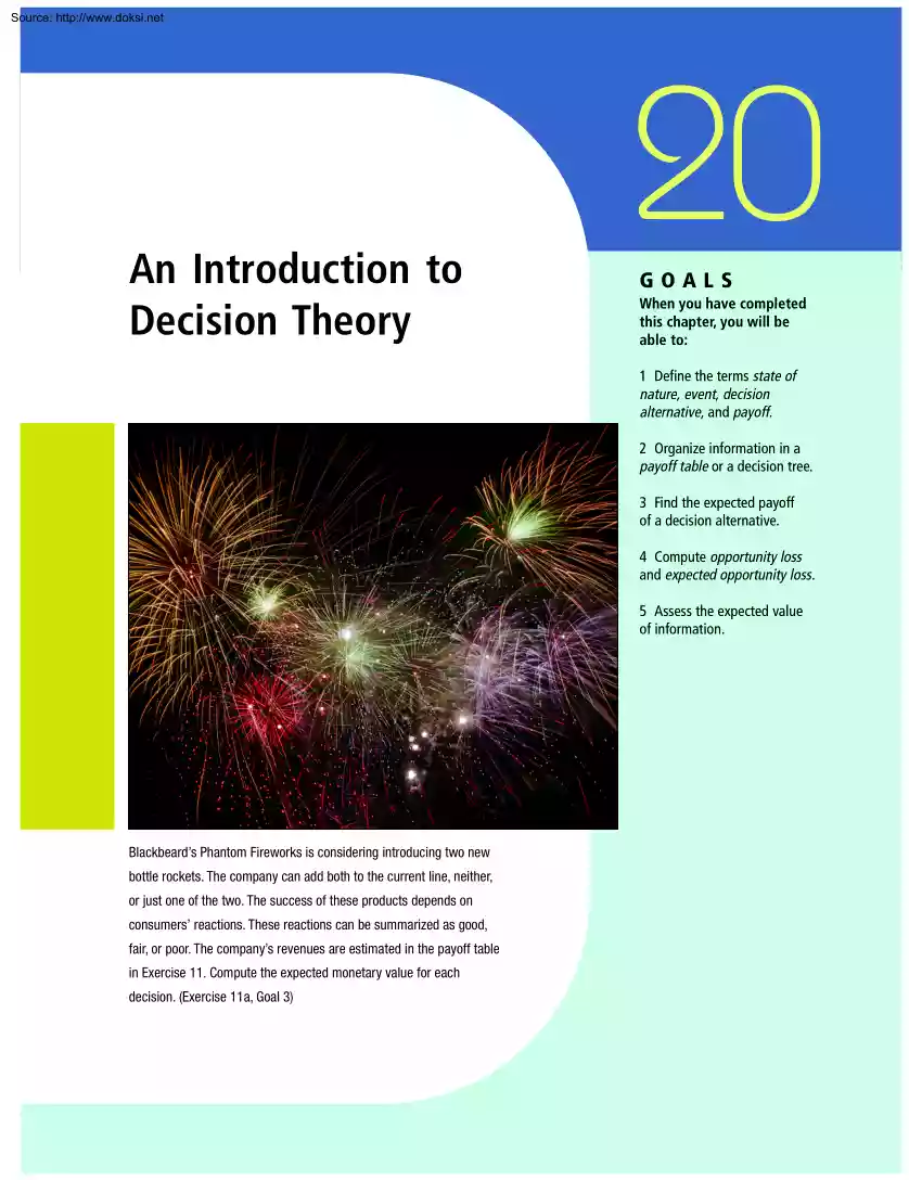 An Introduction to Decision Theory
